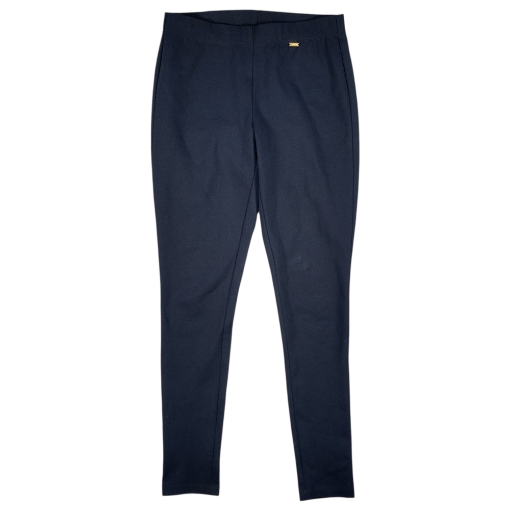 St. John Ankle‎ Leggings Womens P Black Knit Pull On Pants Casual Basics Classic